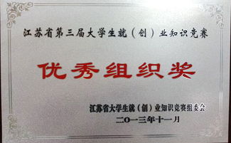 siso獲省大學生就 創 業知識競賽優秀組織獎